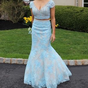 Sherri Hill- 51011 Tiffany Blue Prom Dress